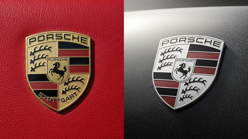 【ポルシェのロゴ・新旧】画像やステッカーで見える差